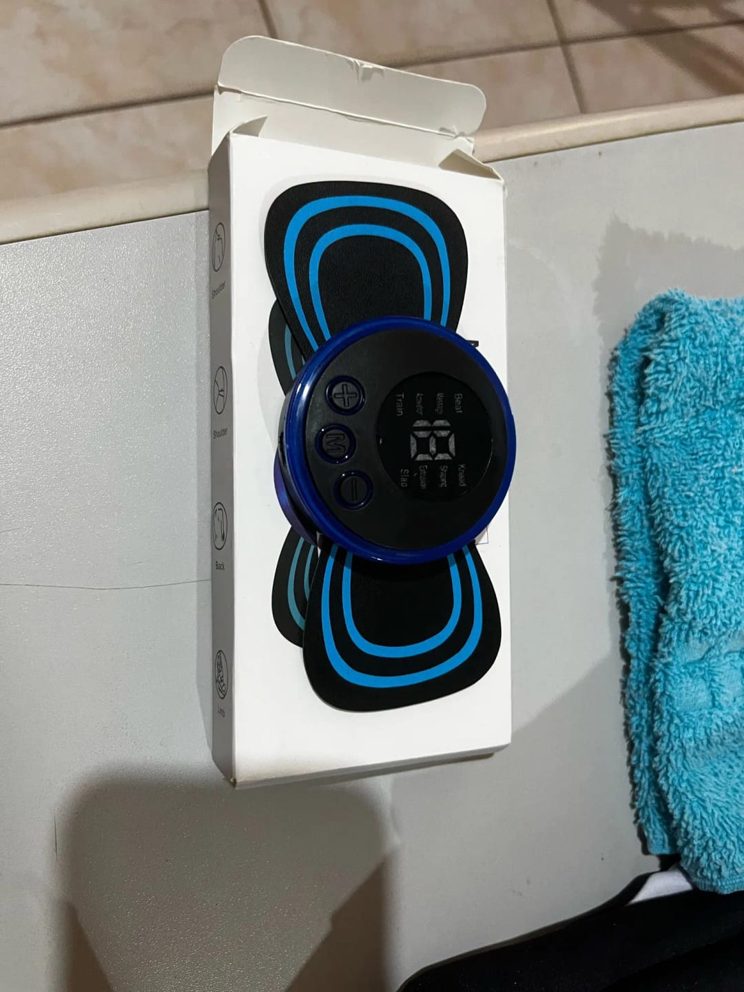 Customer photo review of RelaxWave EMS Neck & Back Massager