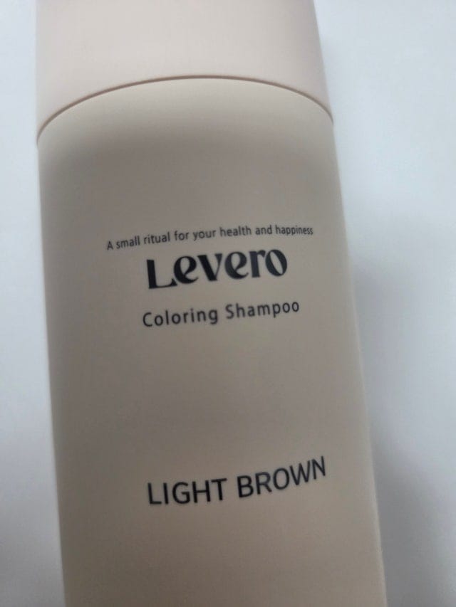 Customer photo review of Levero Coloring Shampoo — PPD-Free Grey Coverage 300ml
