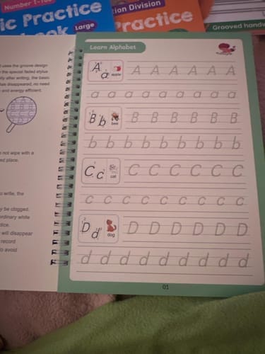 Customer photo review of LumoTrace™ Workbook: Give your child a head start