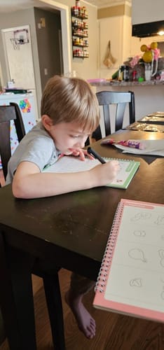 Customer photo review of LumoTrace™ Workbook: Give your child a head start