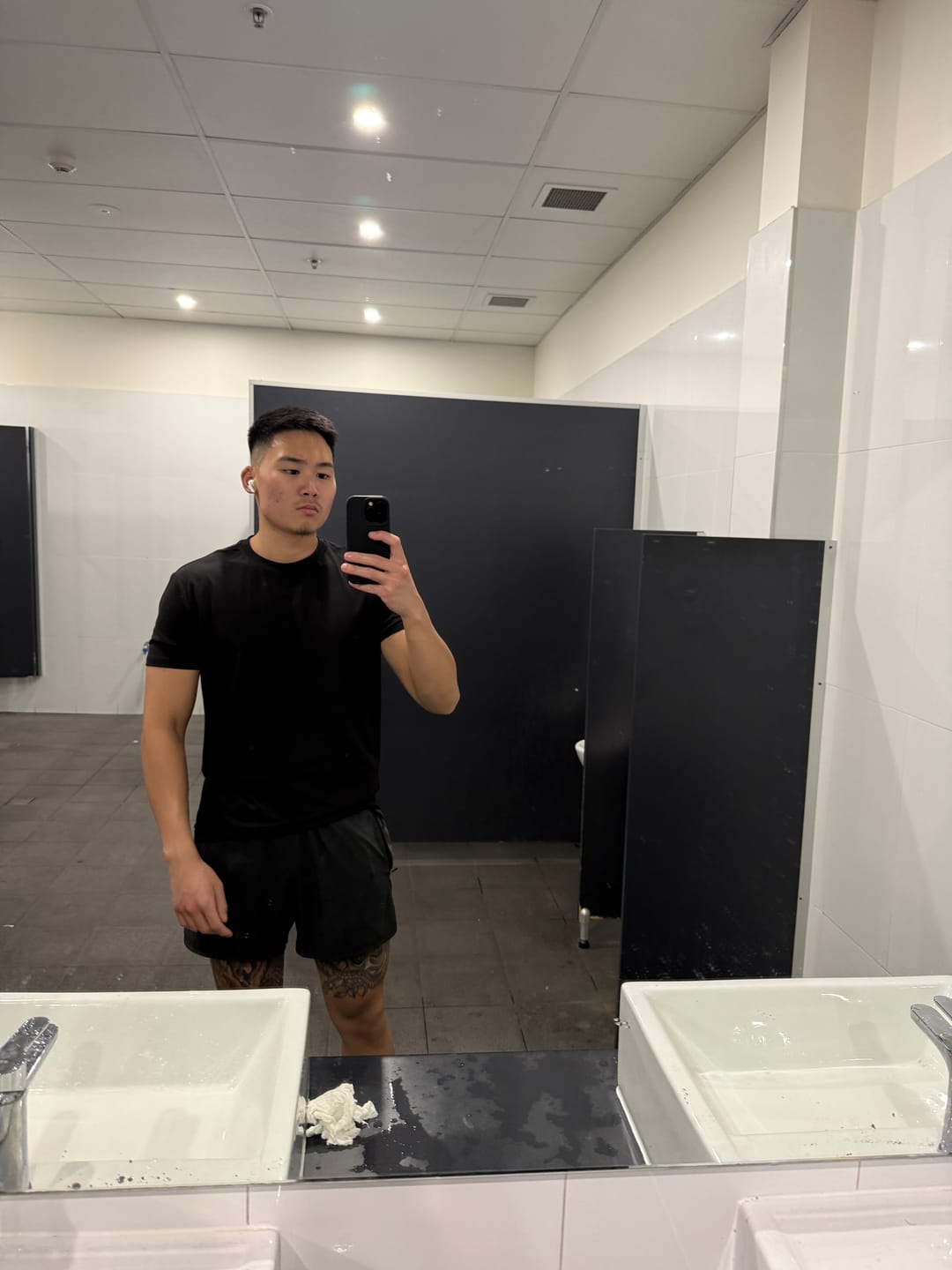 Customer photo review of Fitted Tee - Black