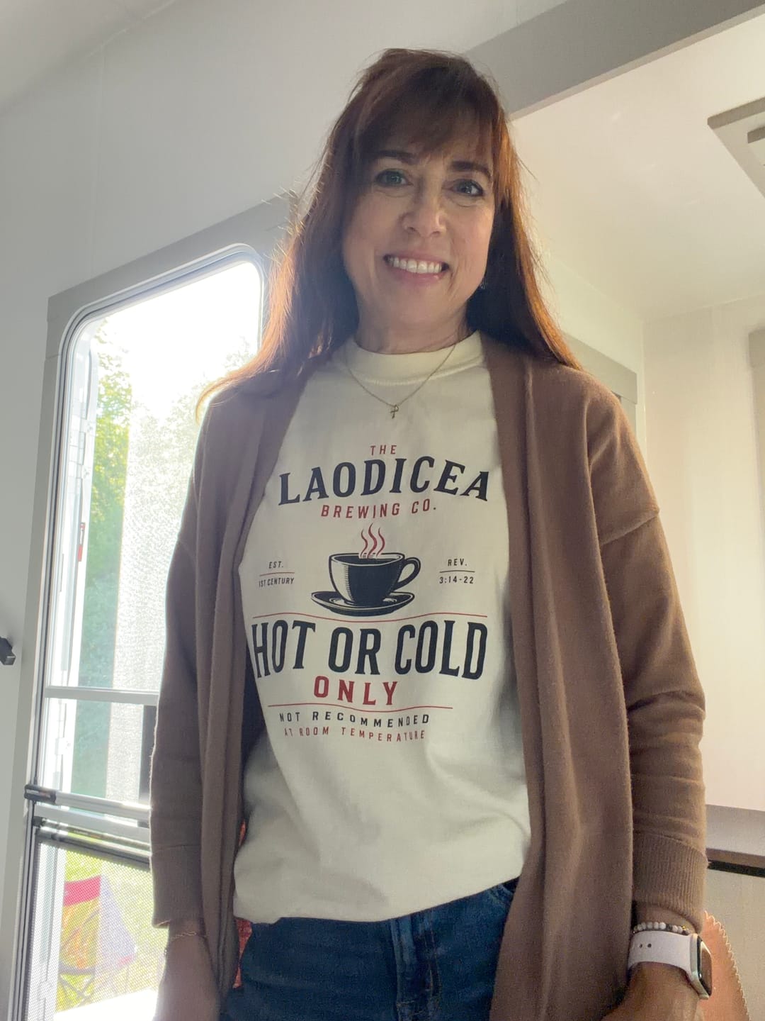 Customer photo review of Hot or Cold T-Shirt
