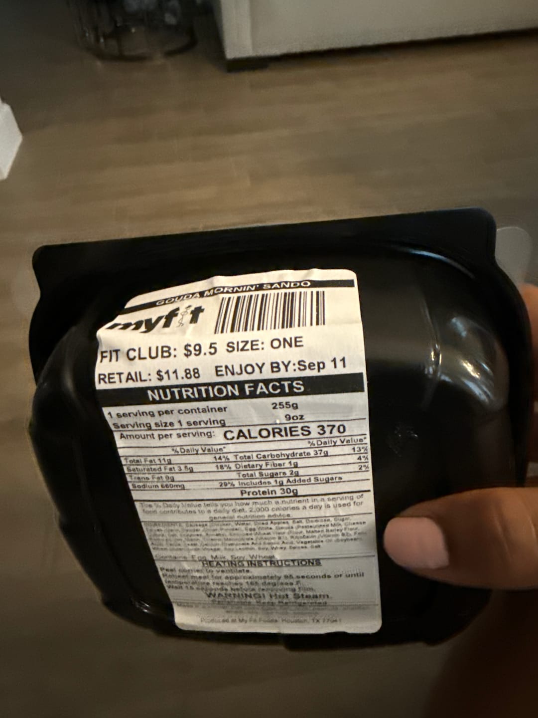 Customer photo review of Gouda Mornin' Sando