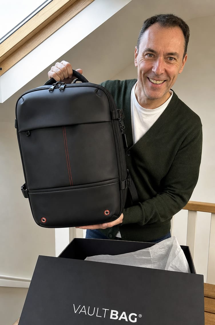Customer photo review of VAULTBAG® Original Under Seat 40L (Ryanair/easyJet)