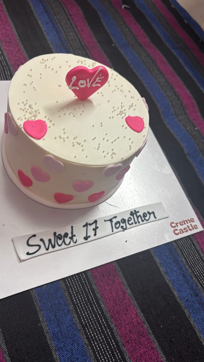 Customer photo review of Pastel Pink Valentine Cake