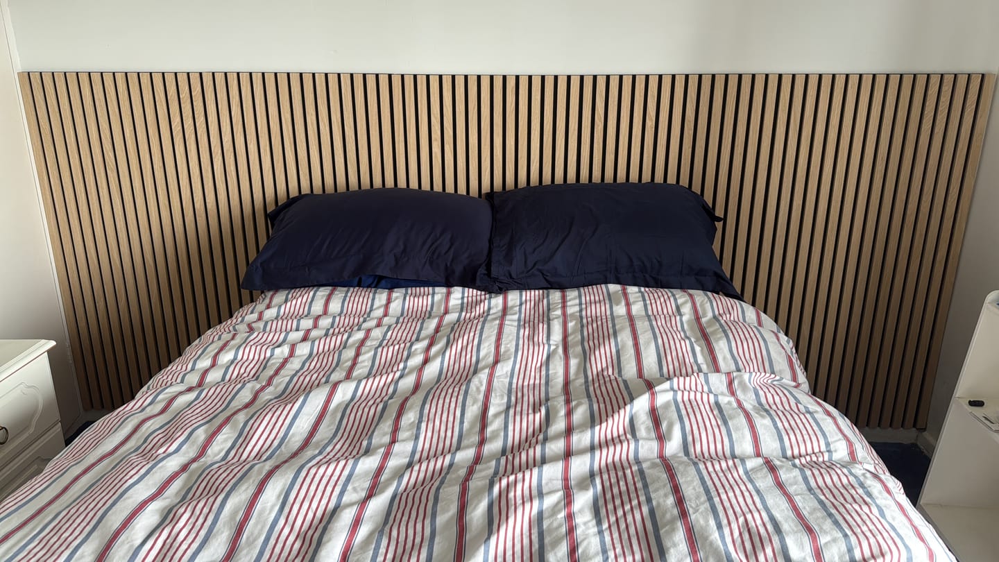 Customer photo review of Acoustic Wall Panel Sample