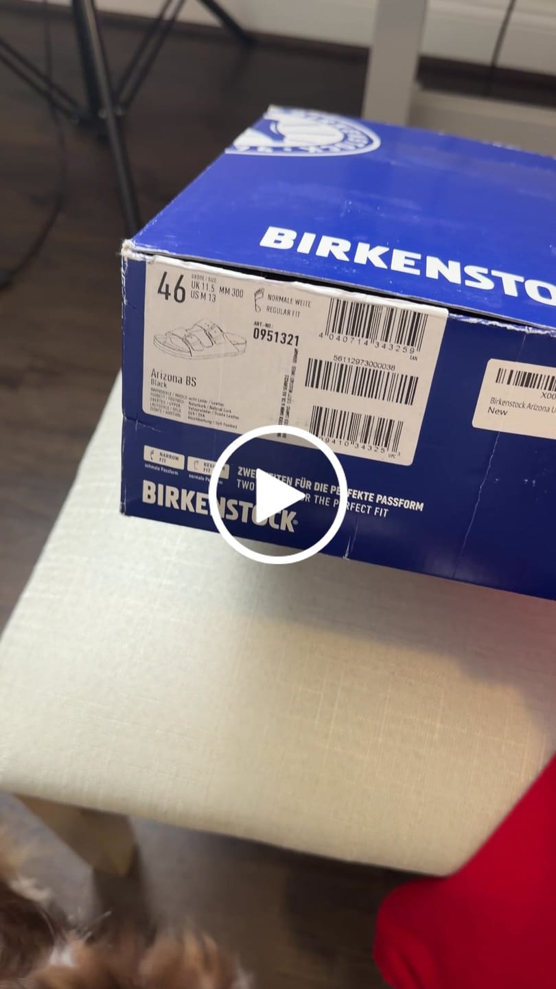 Customer video review of Birkenstock Arizona Suede Leather Soft Footbed Sandal in Black