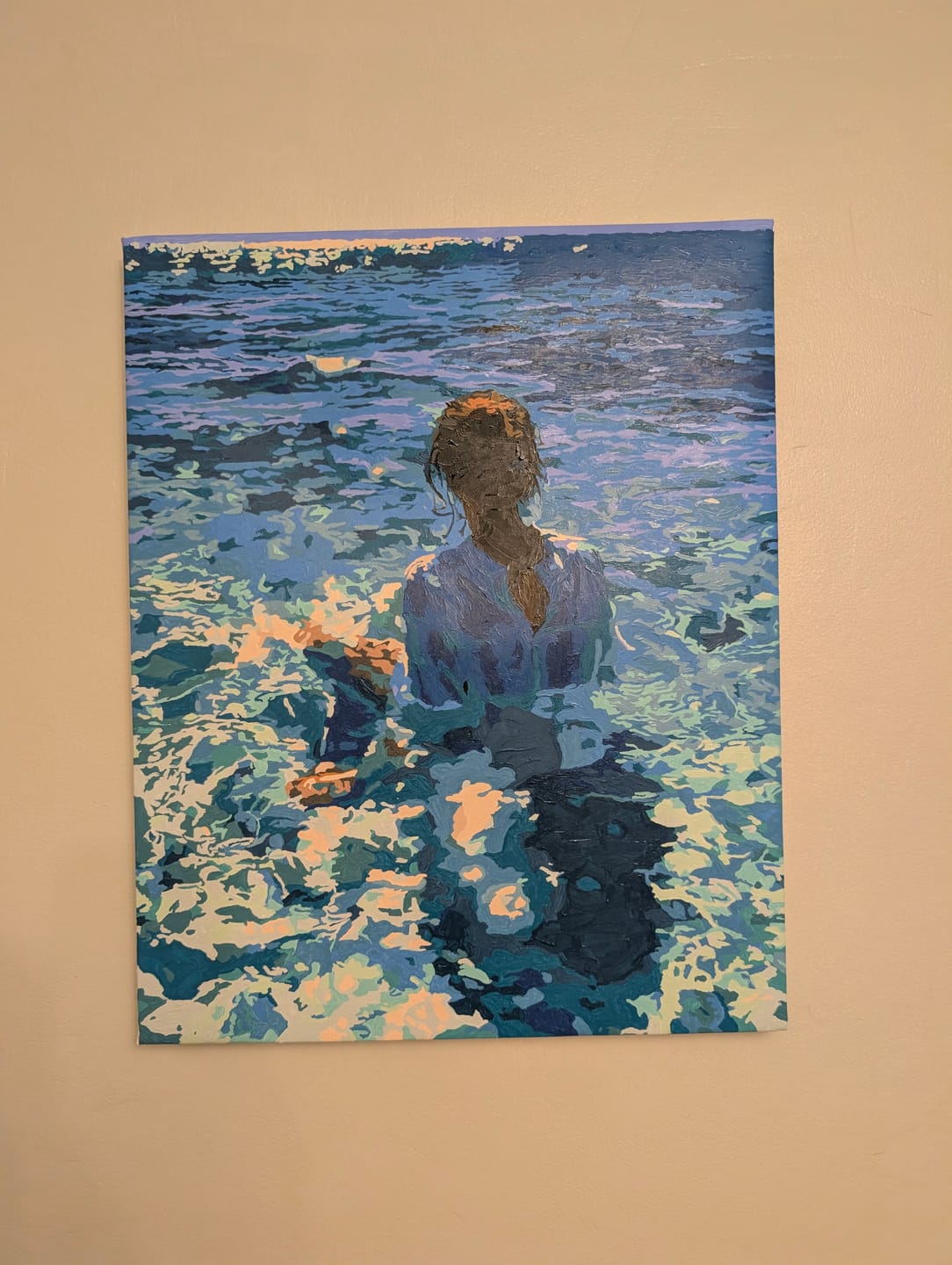 Customer photo review of Saltwater Serenity | Paint by Number