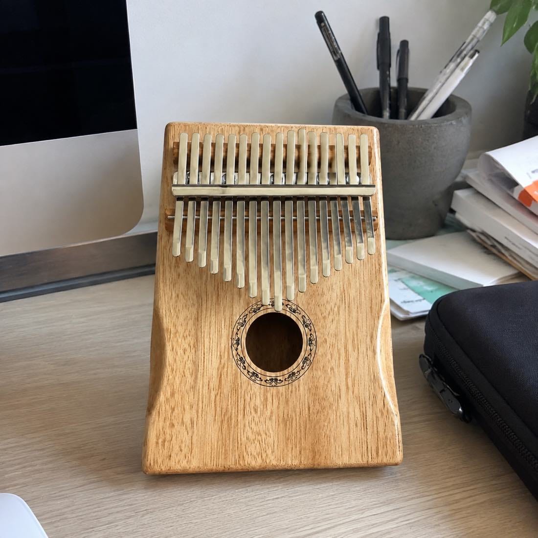 Customer photo review of Kalimba 17 Tasten - Mahagoni, mit Resonanzkammer