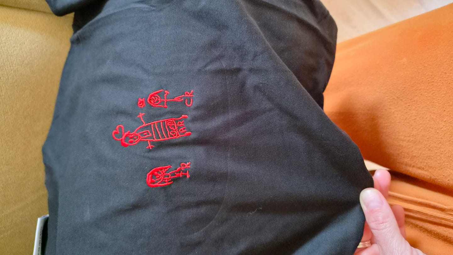 Customer photo review of CUSTOM Men's Kid's Drawing T-shirt