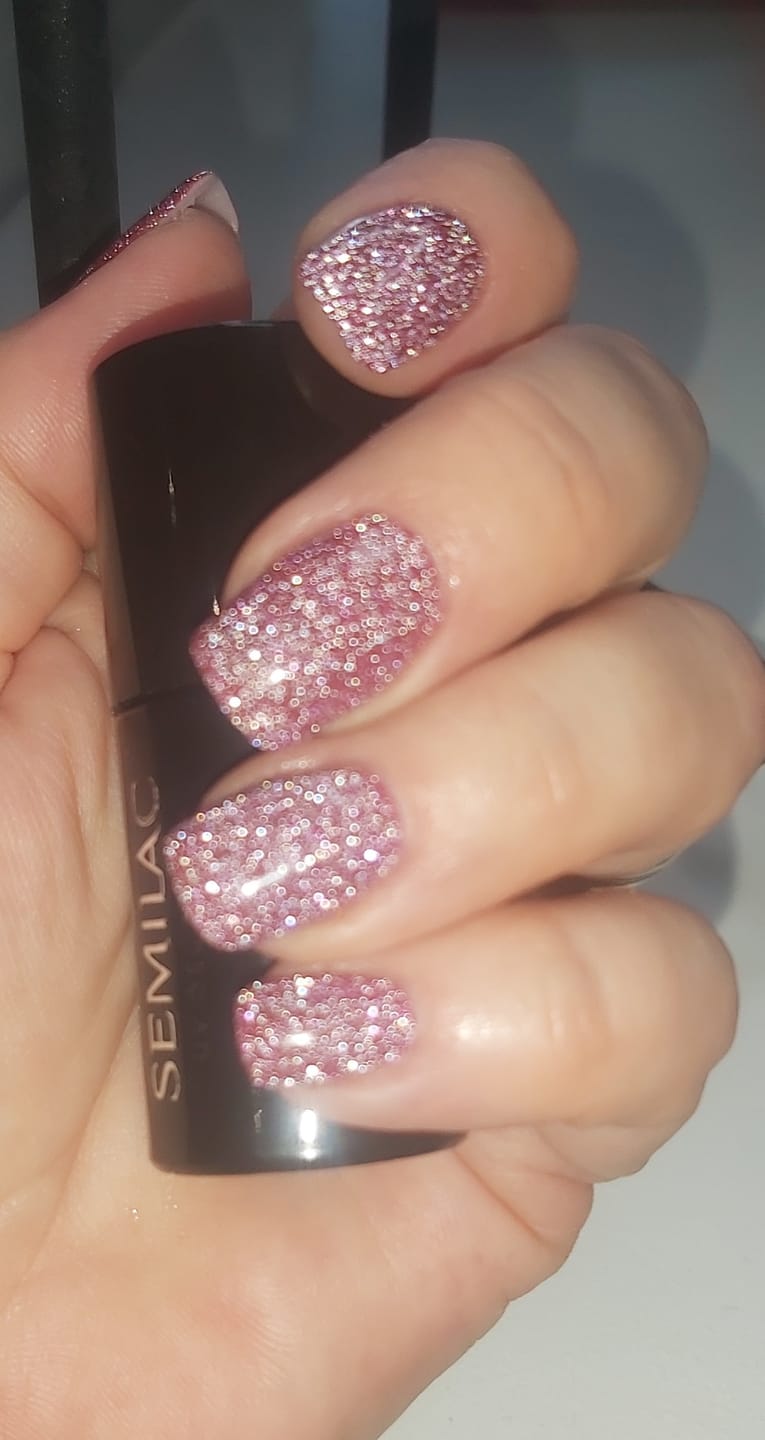 Customer photo review of Semilac 397 Tea Before Wine UV Gel Polish