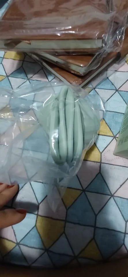 Customer photo review of Foldable Silicone Water Bottle