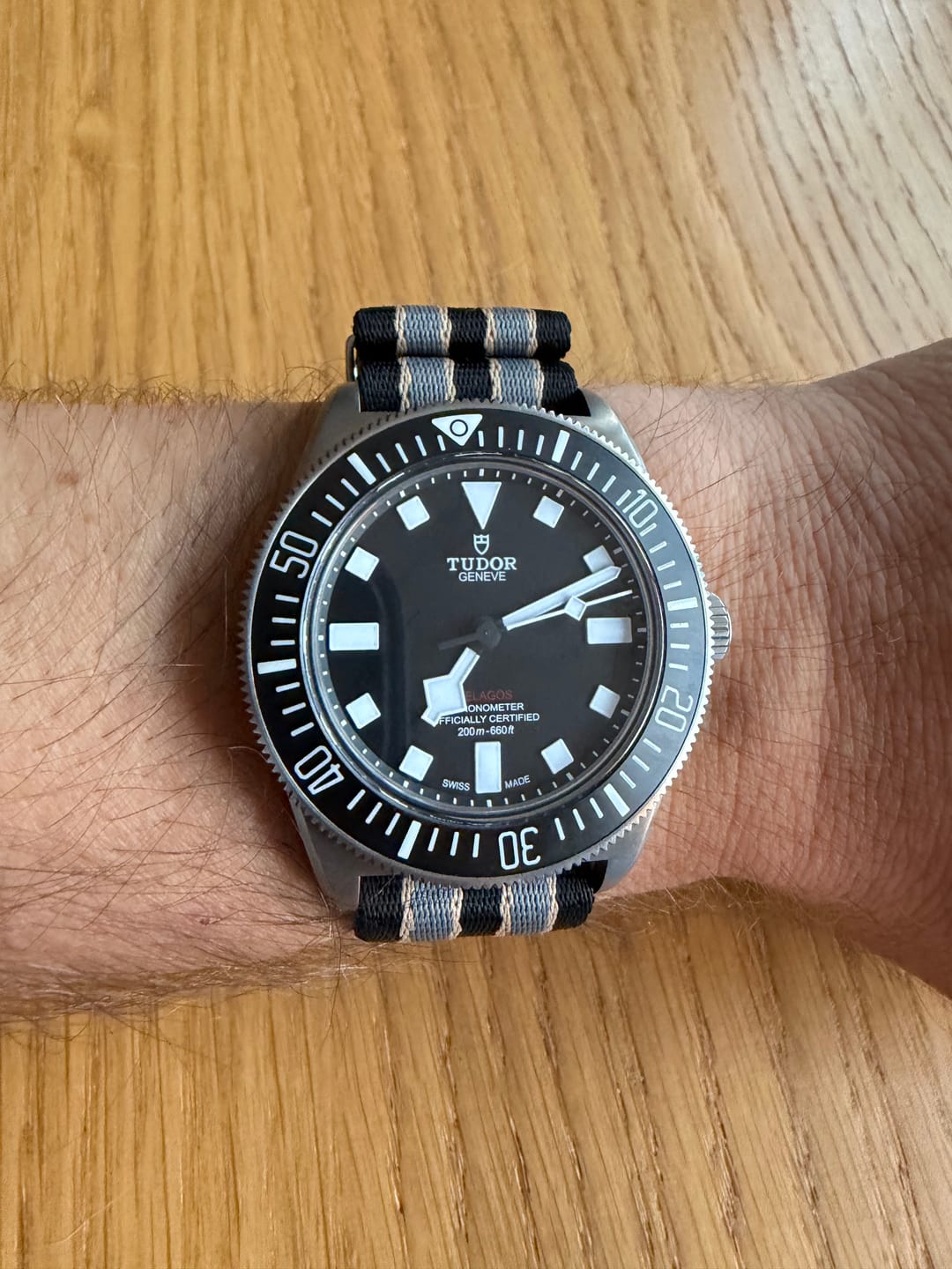 Customer photo review of NTTD Bond Premium Nylon Watch Strap