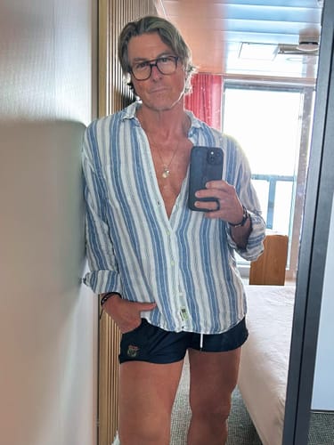 Customer photo review of Men's Quick Dry Sand Beach Board Shorts