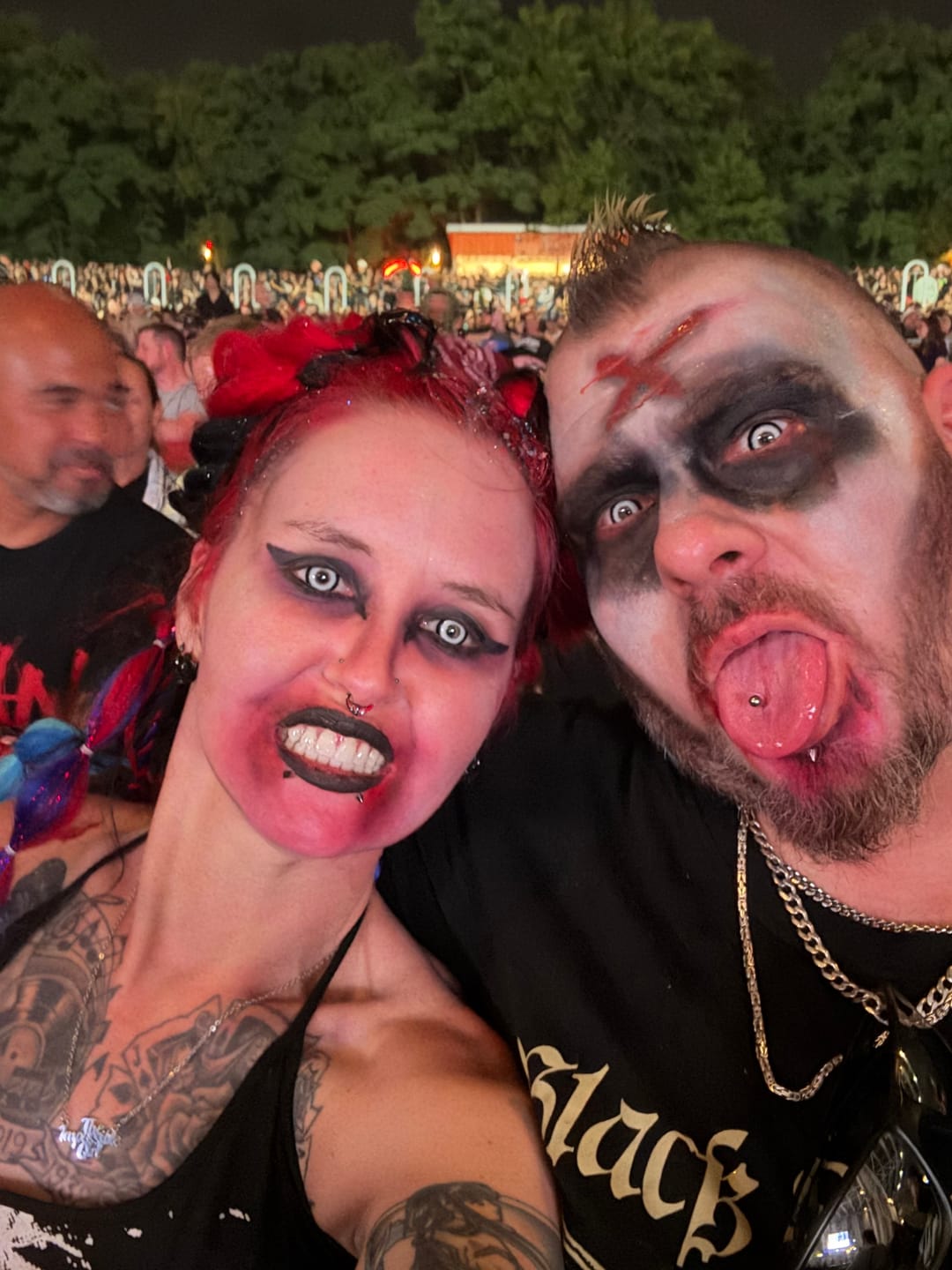 Customer photo review of PRIMAL ® Werewolf III - White Colored Contact Lenses
