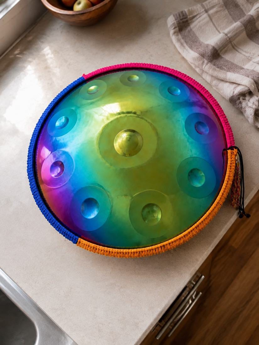 Customer photo review of Handpan Kurd D-Moll 10 Noten - Lebensbaum-Design