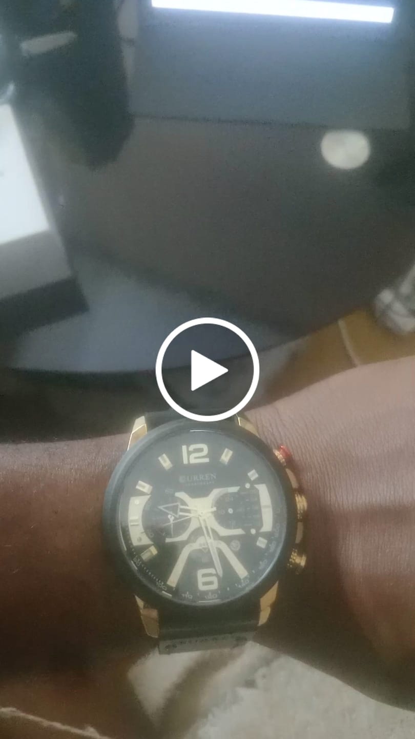 Customer video review of Curren Galacticos® orologio uomo pelle