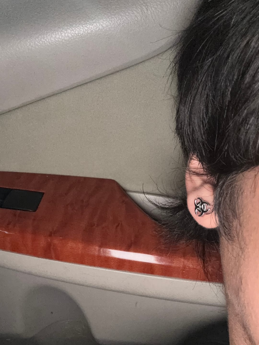 Customer photo review of BIOHAZARD STUD EARRING