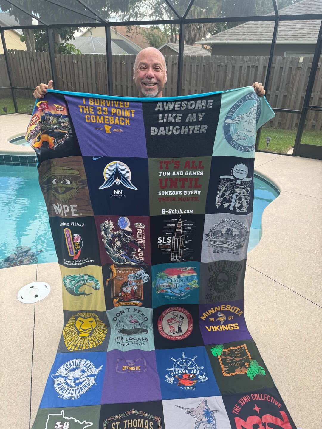 Customer photo review of Project Repat T-Shirt Quilt