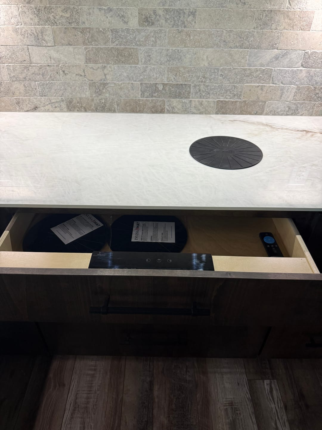 Customer photo review of Invisacook 3 Burner Induction Cooktop – Invisible, Flush-Mount (220V)