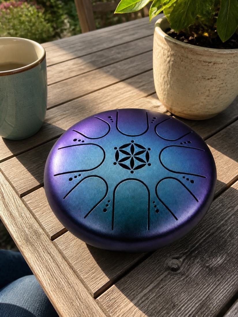 Customer photo review of Zungentrommel 8 Noten - Mandala-Design