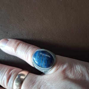 Customer photo review of Tree Of Life Lapis Ring
