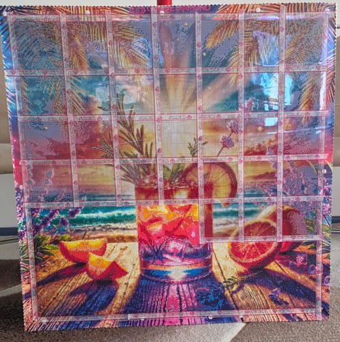 Customer photo review of 5D Diamond Painting – Sunset Spritz