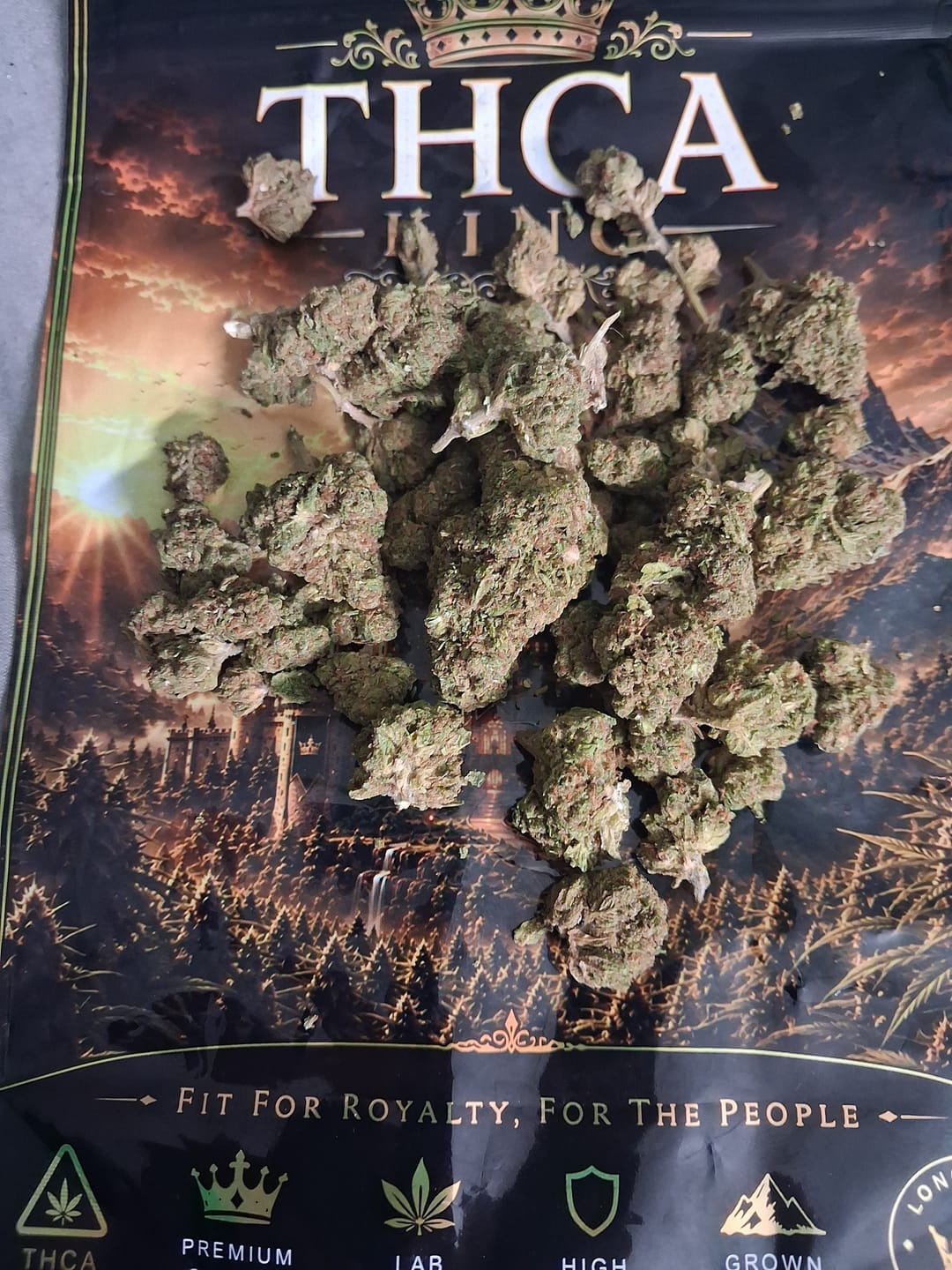 Customer photo review of Blackout Berries THCA Flower Ounce (28g)