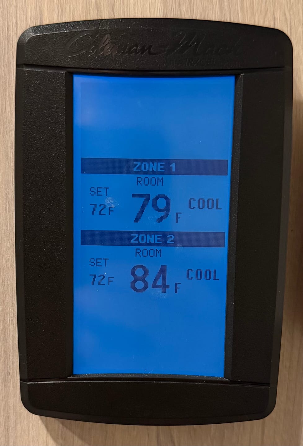 Customer photo review of Micro-Air EasyTouch: Coleman Mach RVC Multi Zone Replacement
