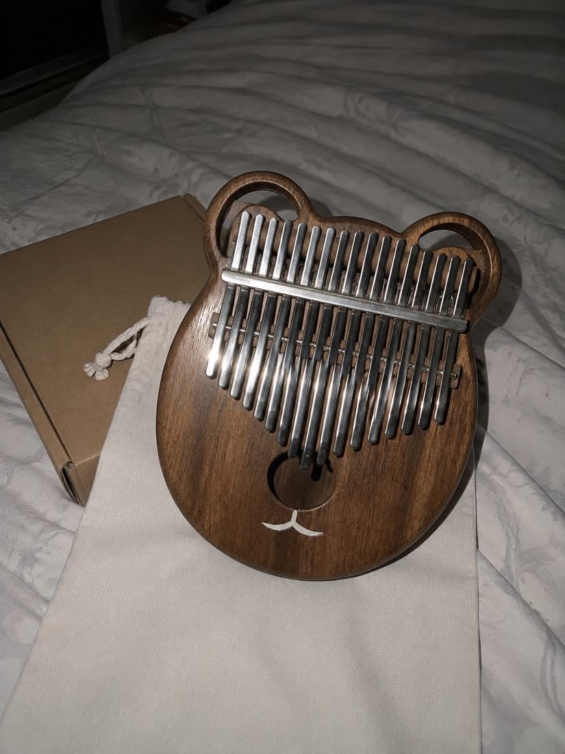 Customer photo review of Kalimba 17 Tasten - Walnussholz, Massivholz