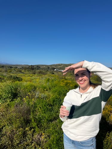 Customer photo review of Springboks Classic Hoop Quarter Zip-Cloud Dancer