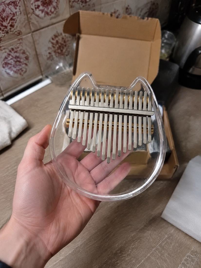 Customer photo review of Kalimba 17 Tasten - Katzen-Motiv