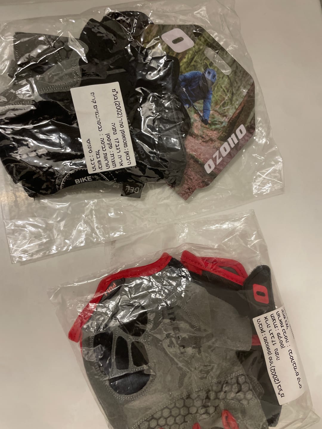 Customer photo review of כפפות רכיבה Ozono MTB קצרות