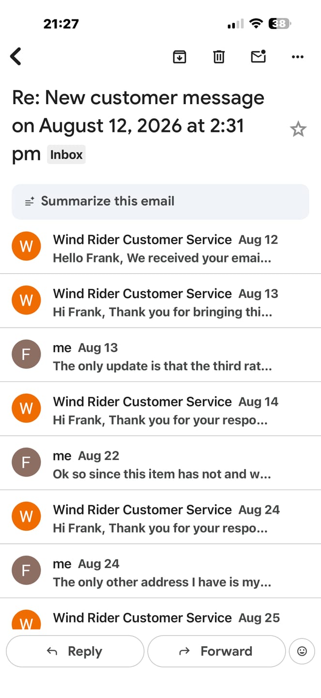 Customer photo review of Wind Rider Seat Cover