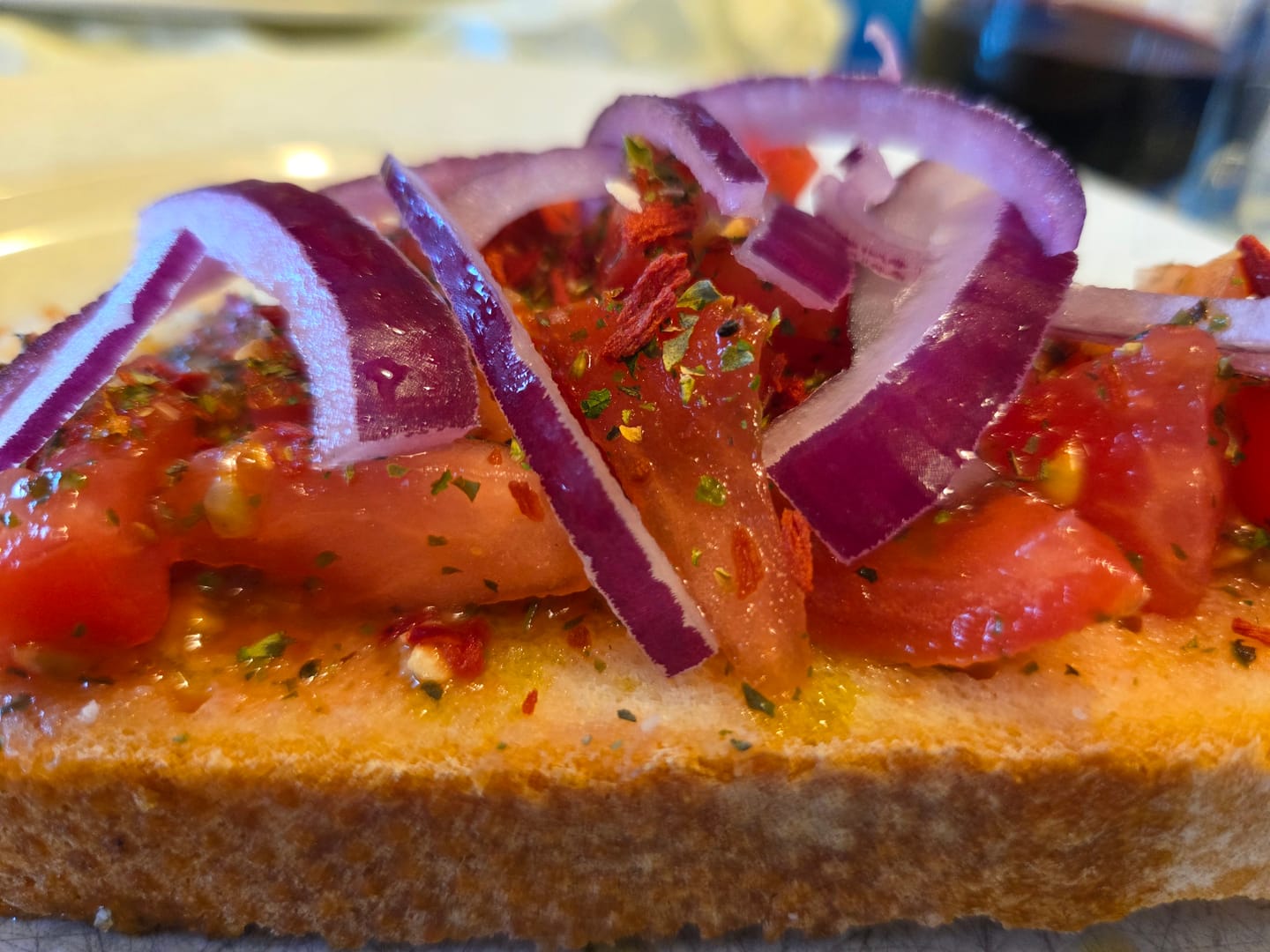 Customer photo review of Bruschetta rosso, grob