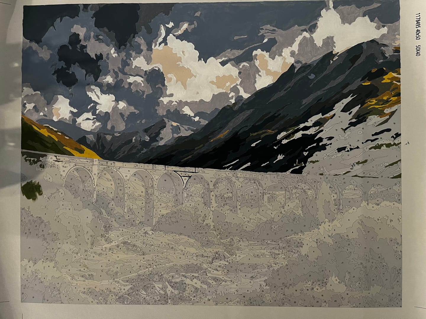 Customer photo review of Glenfinnan Viaduct | Paint by Number
