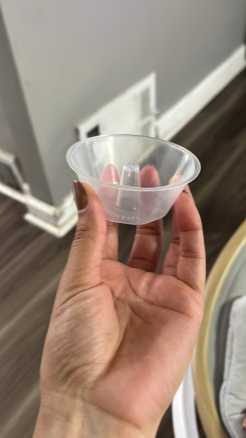 Customer photo review of Oven Safe Plastic Large Pudding/Flan Pan With Lid - 6 Pack (500ml)