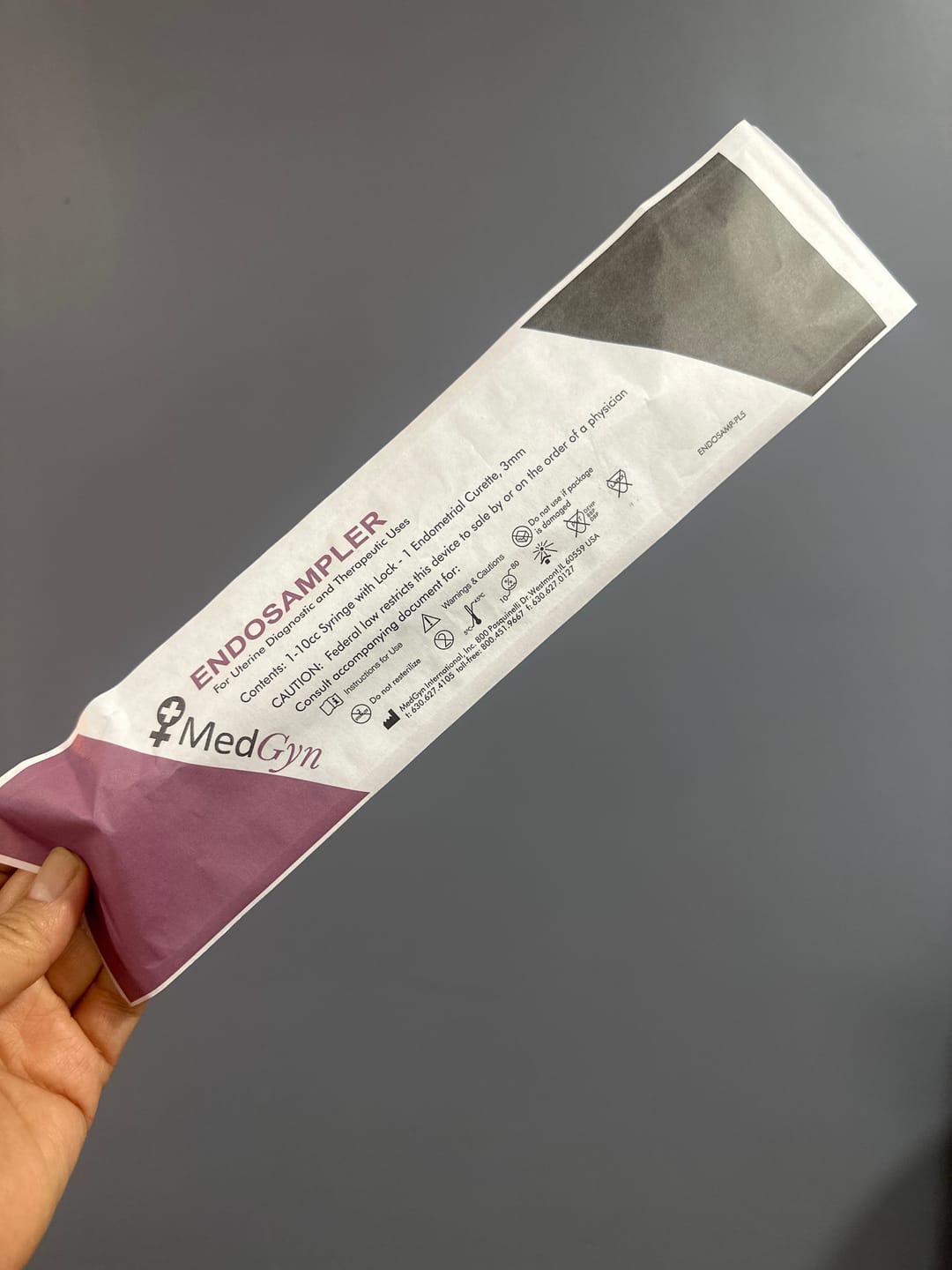 Customer photo review of Endosampler, Dispositivo para muestreo de tejido endometrial simple - Marca MedGyn