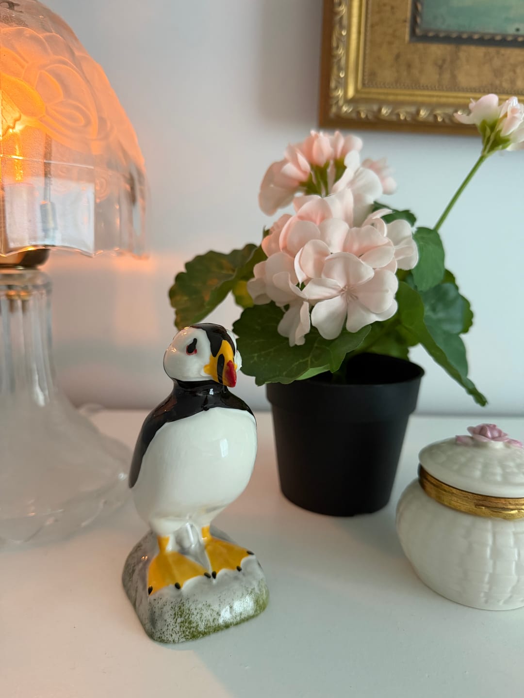 Customer photo review of Belleek Classic Puffin Figurine