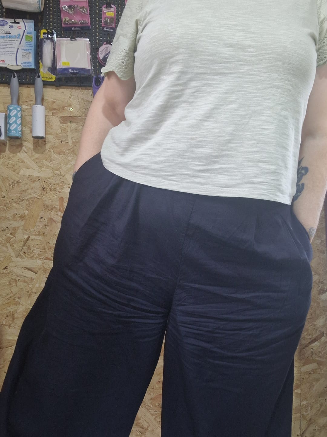 Customer photo review of Plain 100% Cotton Lawn Fabric