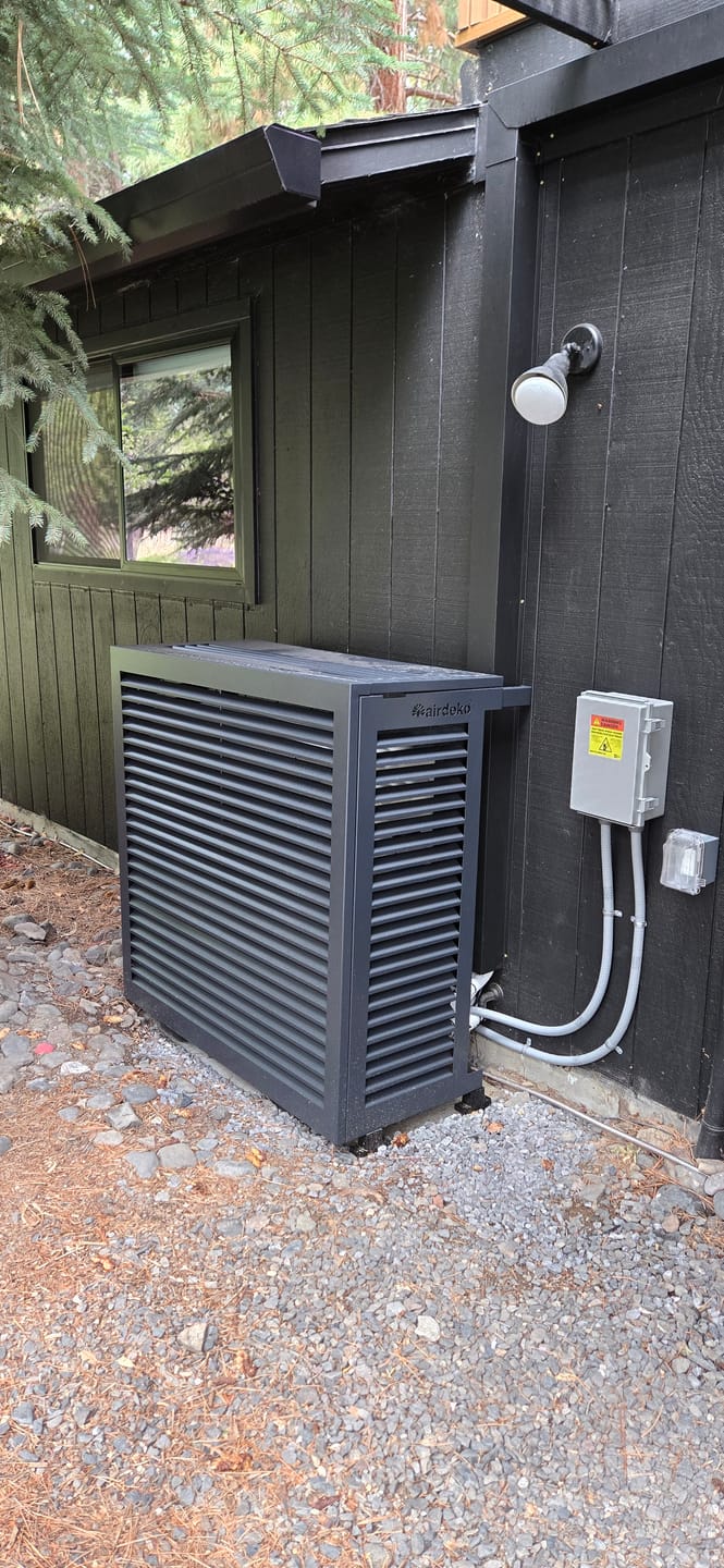 Customer photo review of Mini-Split AC Cover - Black