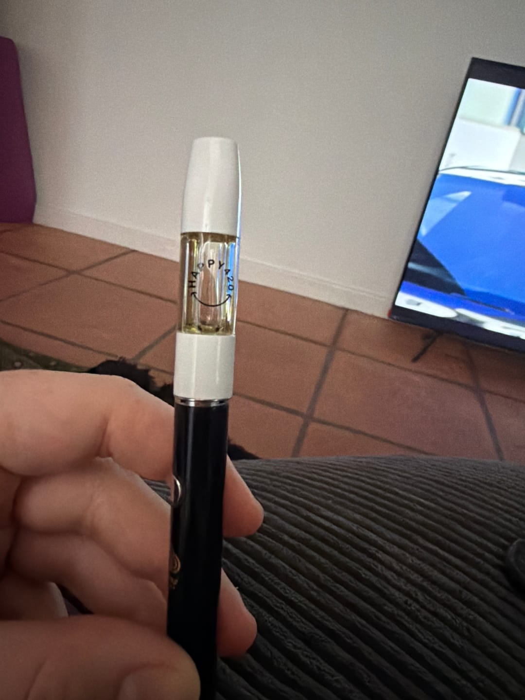 Customer photo review of THC Vape 1ml Postless Cartridge – Berry Gelato