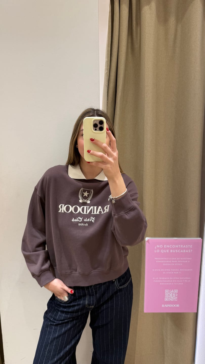 Customer photo review of Polerón Crewneck Polo Brown