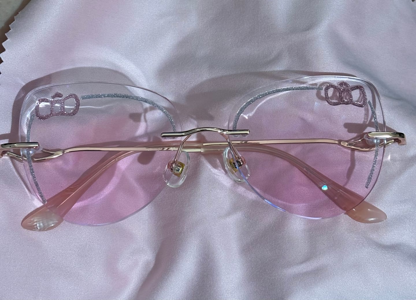 Customer photo review of Kitty Eyeglasses
