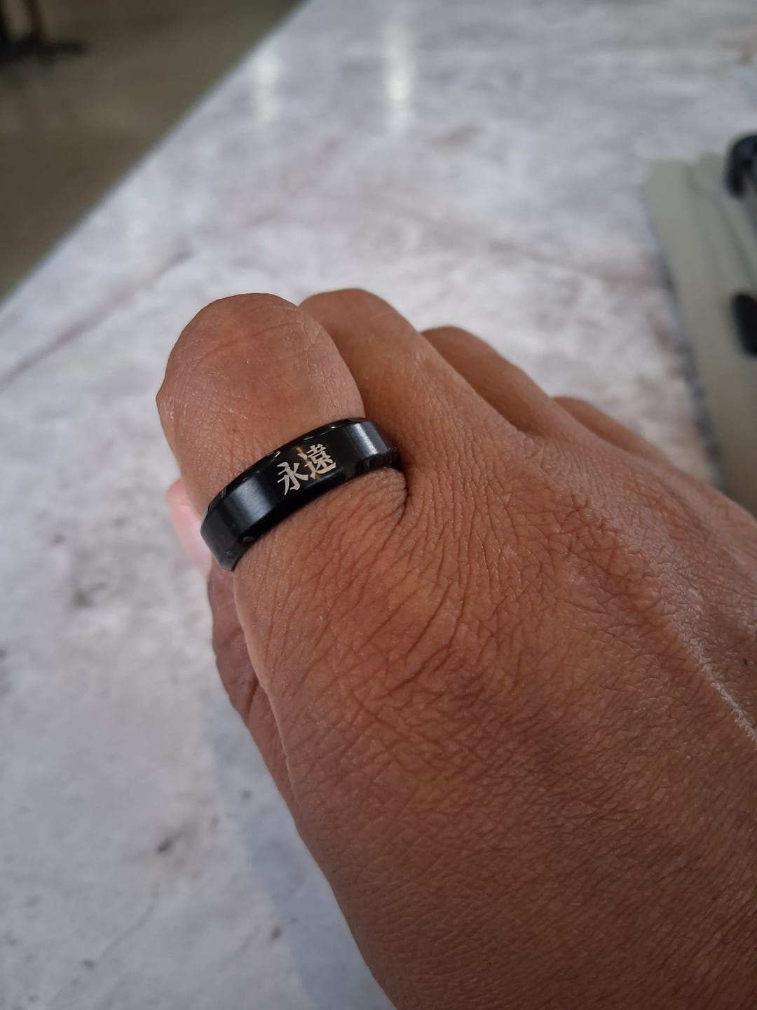 Customer photo review of Anneau Personnalisé Japonais