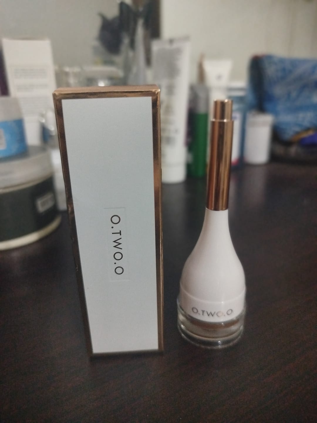 Customer photo review of O.TWO.O DYEING EYEBROW CREAM