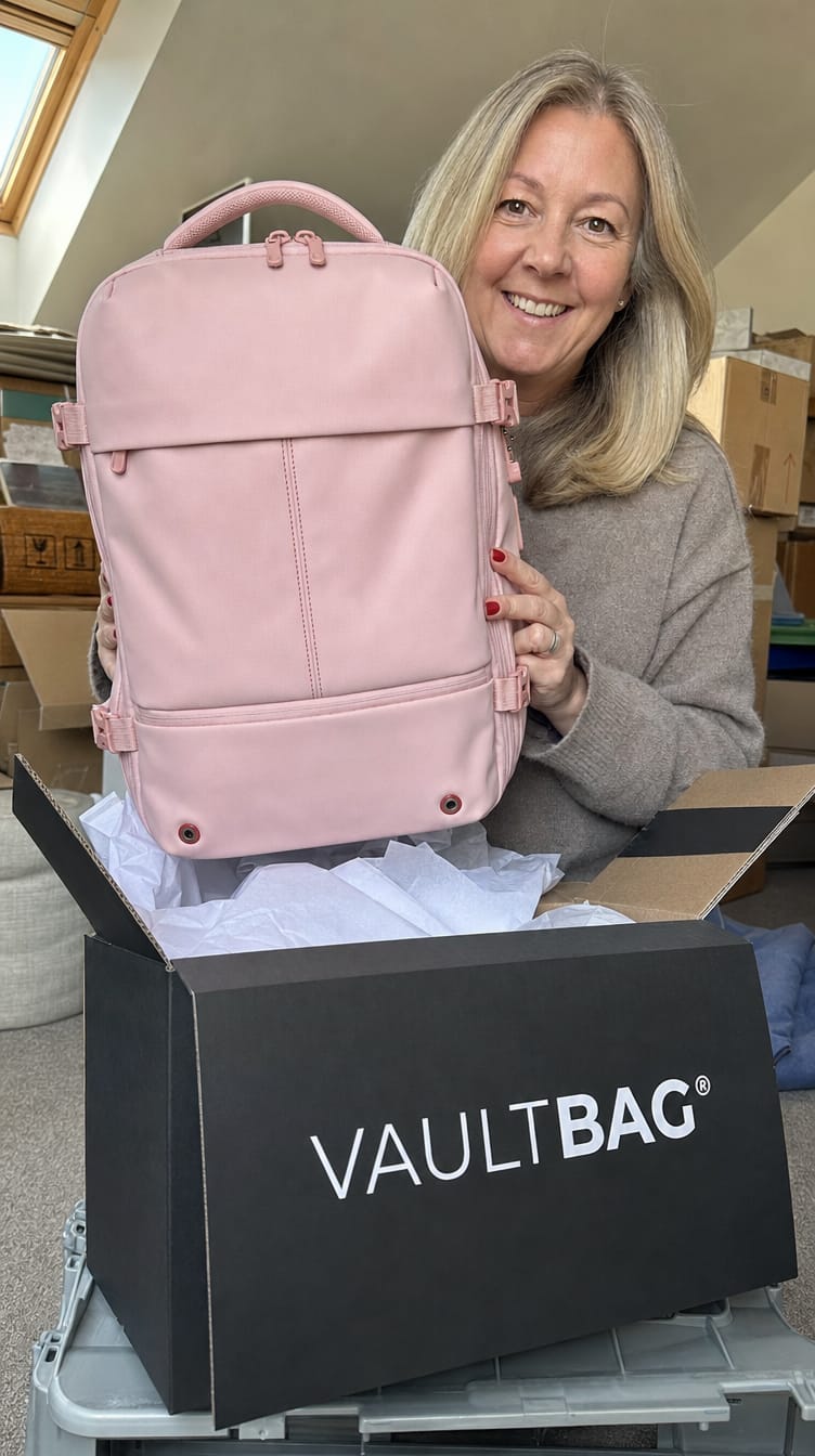 Customer photo review of VAULTBAG® Original Under Seat 40L (Ryanair)