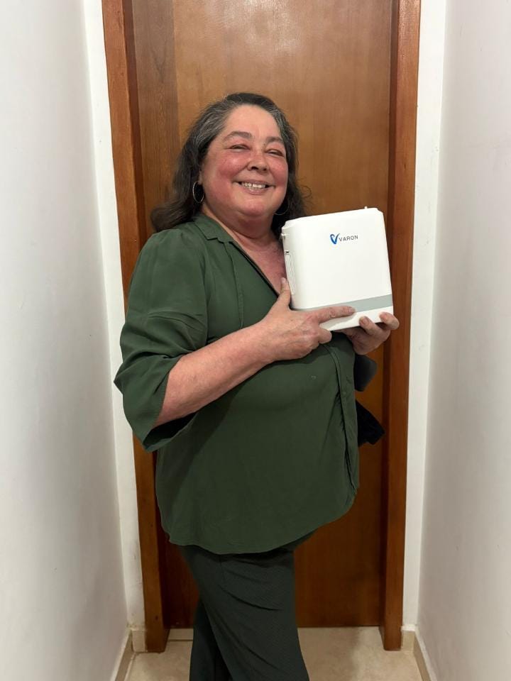 Customer photo review of Novo VARON VP-8G | Concentrador de oxigênio portátil Pulse Flow com 1-8 configurações