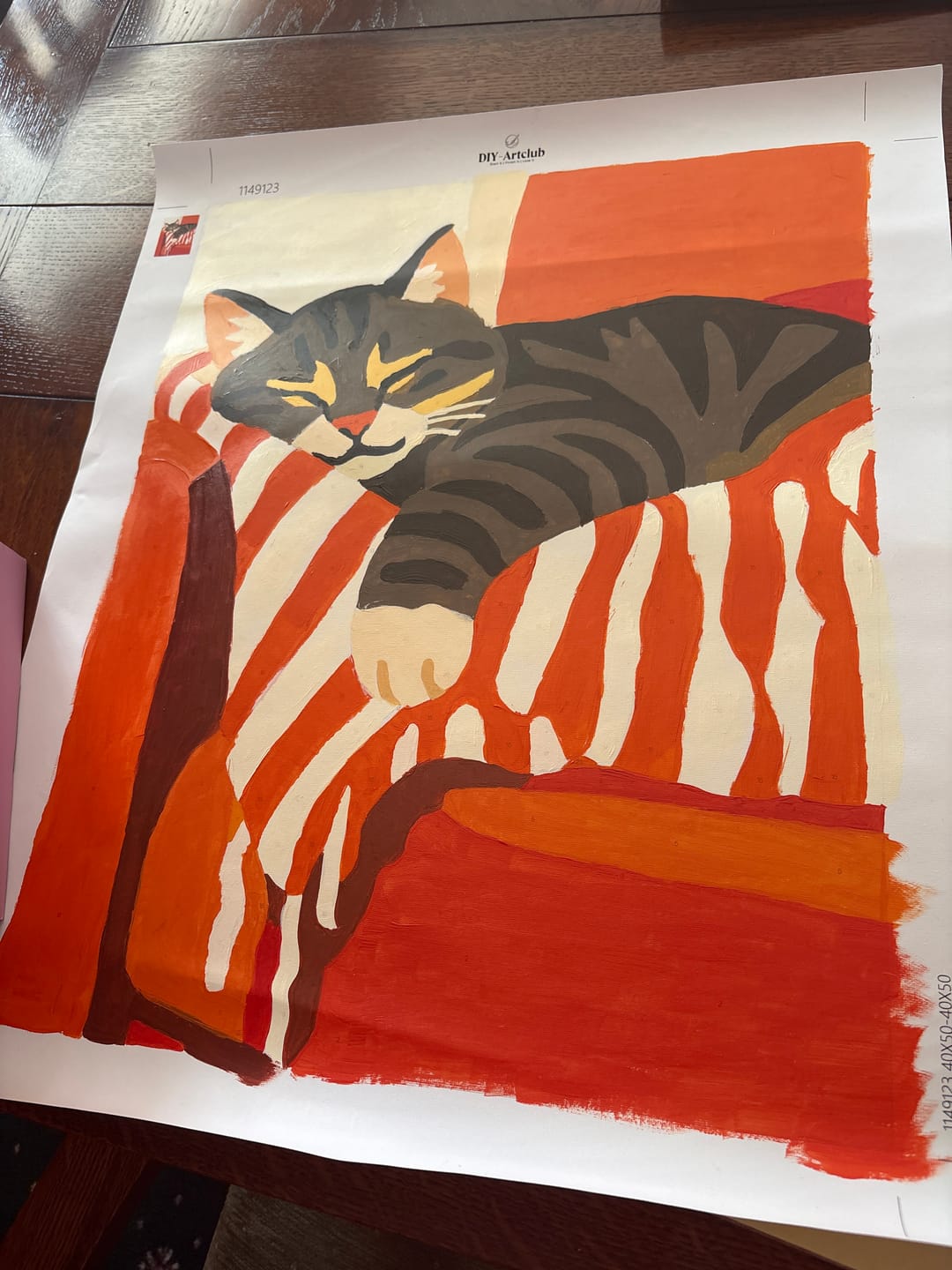 Customer photo review of Sweetest nap | Paint by Number