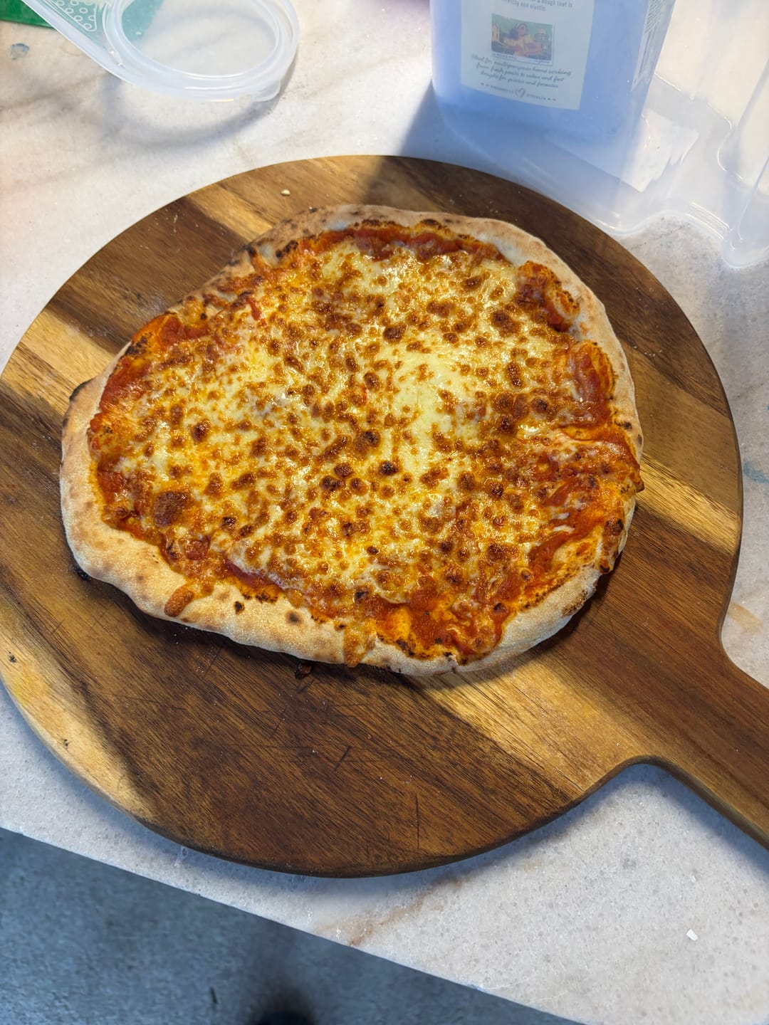 Customer photo review of FAVO 17" Rotating Stone Pizza Oven